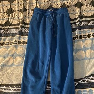 Blue sweatpants